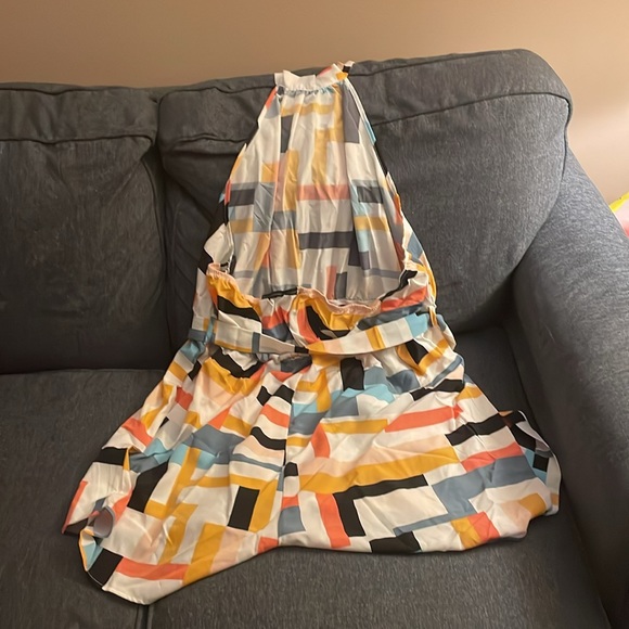 Brand New Multi colored Halter Romper - Picture 2 of 4